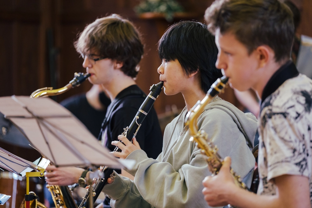 People playing instruments in a Bristol Pre-Con session